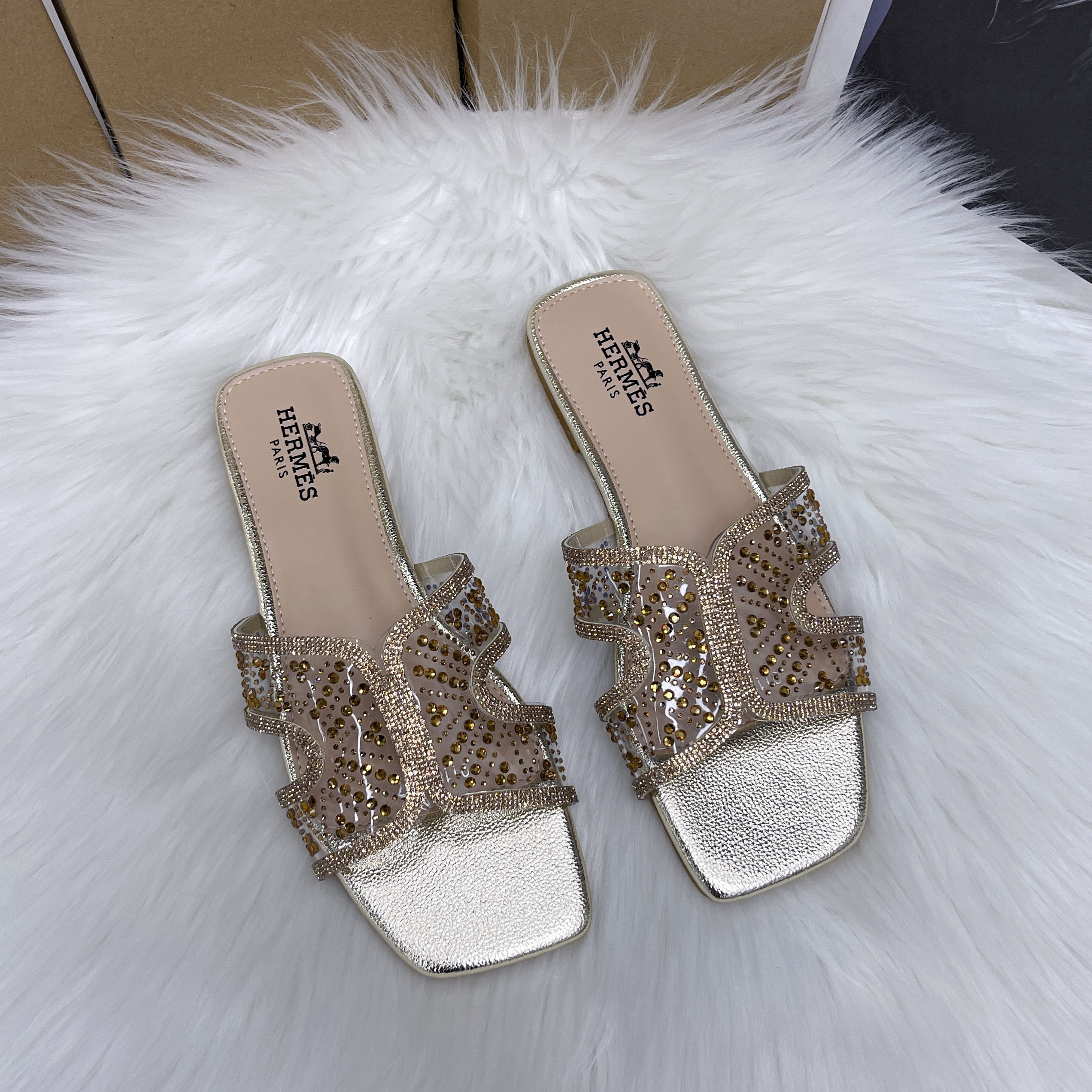 HERMES 0118-4 SLIPPERS