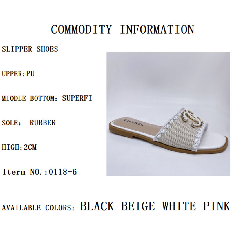 CHANEL 0118-6 SILIPPERS